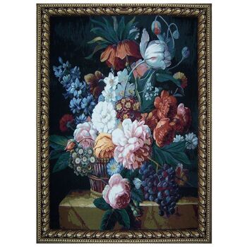 Fleur et raisin - Tenture murale 98cm x 138cm (70 tiges) 2