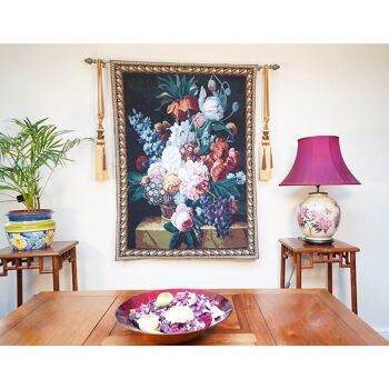 Fleur et raisin - Tenture murale 98cm x 138cm (70 tiges) 6