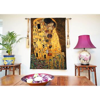 Gustav Klimt Le Baiser - Tenture murale 90cm x 138cm (70 tringle) 5