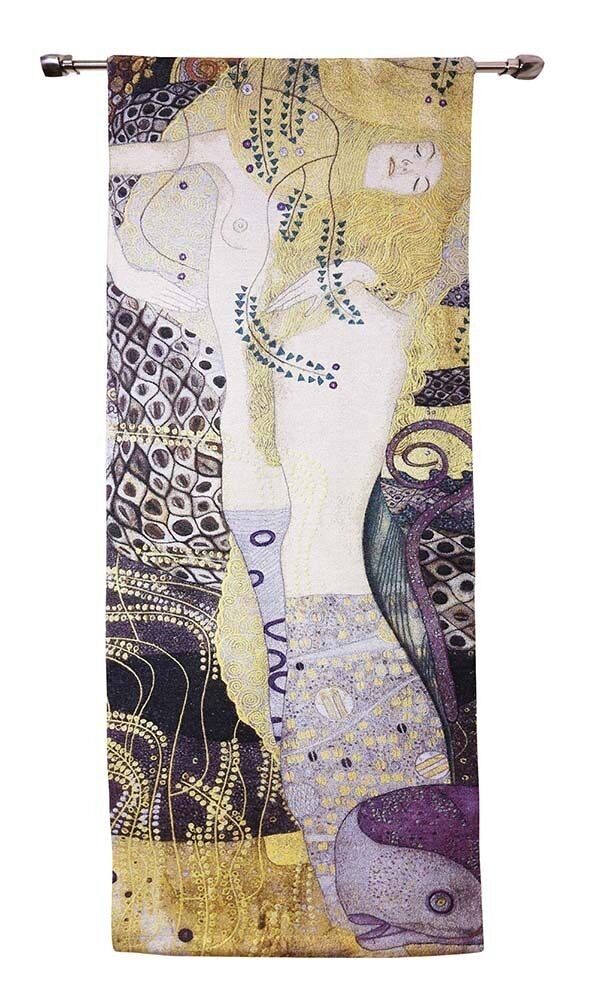 Gustav Klimt Retrato de serpiente marina - Tapiz de pared 68cm x 173cm (70 varillas)