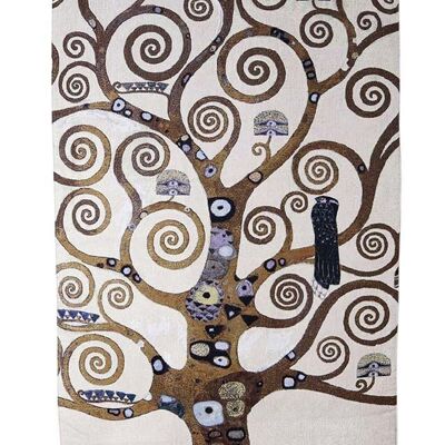 Gustav Klimt Lebensbaum – Wandbehang 68 cm x 138 cm (70 Stangen)