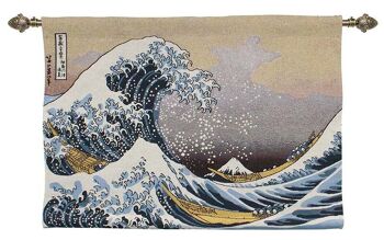 Grande Vague au large de Kanagawa - Tenture Murale 69cm x 100cm (70 tiges) 1
