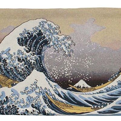 Grande Vague au large de Kanagawa - Tenture Murale 69cm x 100cm (70 tiges)