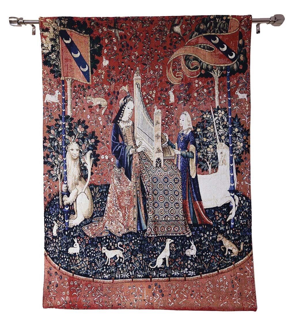 Lady & Unicorn Senso dell'udito - Da appendere alla parete in 2 misure