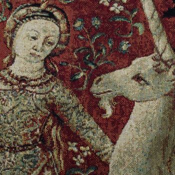 Lady & Unicorn Sense of Sight - Tenture murale en 2 tailles 2