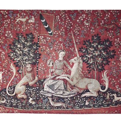 Lady & Unicorn Sense of Sight – Wandbehang in 2 Größen