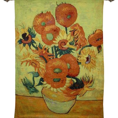 Van Gogh Sonnenblume – Wandbehang 92 cm x 141 cm (70 Stäbe)