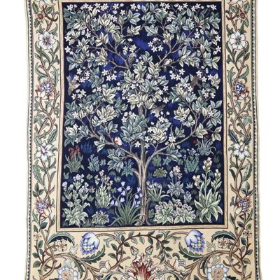 William Morris Tree of Life Blue - Colgante de pared en 3 tamaños