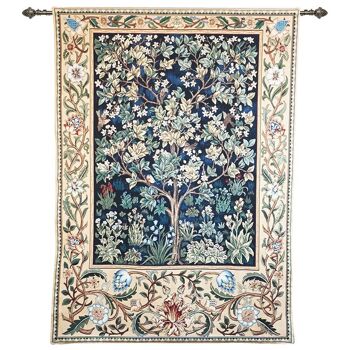 William Morris Tree of Life Blue - Tenture murale en 3 tailles 17