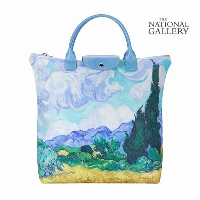 Van Gogh Weizenfeld mit Zypressen - Art Foldaway Bag