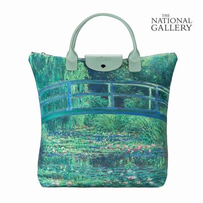 Monet l'étang - sac pliable d'art