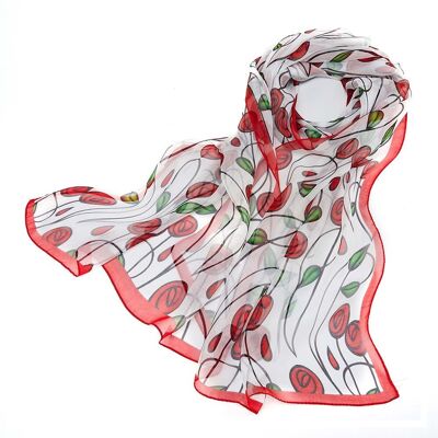 Mackintosh Simple Rose - Foulard 100% Pure Soie