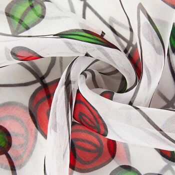 Mackintosh Simple Rose - Foulard 100% Pure Soie 2