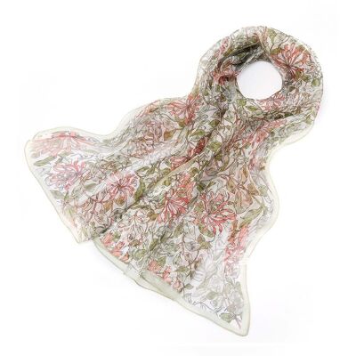 May Morris Chèvrefeuille - Foulard 100% Pure Soie