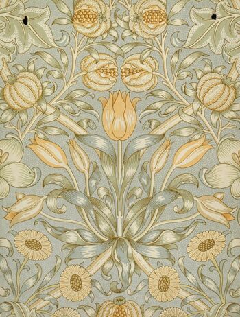 William Morris Pomegranate & Lily - Foulard 100% Pure Soie 7