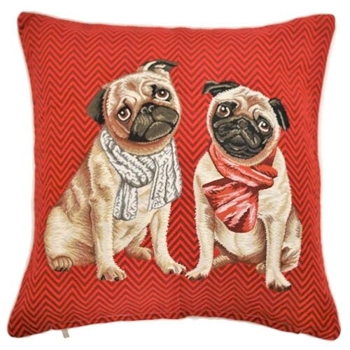 Pug Red - Cushion Cover 45cm*45cm