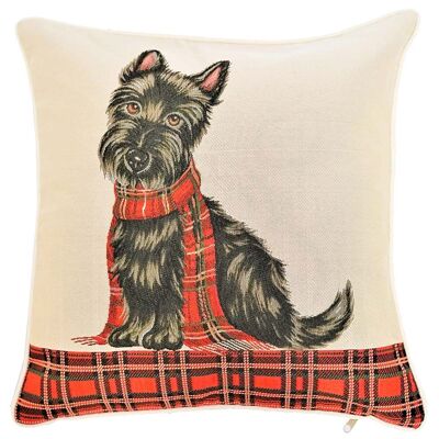 Scottie - Housse de coussin à panneaux