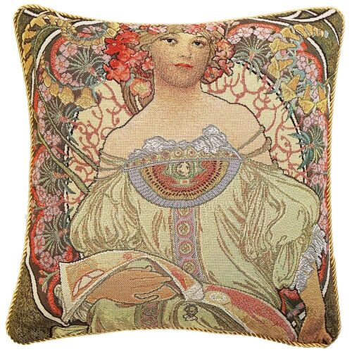 Alphonse Mucha Day Dream - Cushion Cover Art 45cm*45cm