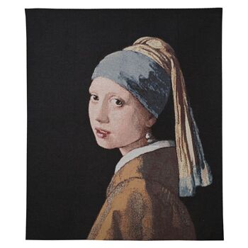 J Vermeer Fille avec Boucle d'Oreille Perle - Tenture Murale 69cm x 80cm (70 tige) 2