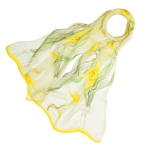 Daffodils - 100% Pure Silk Scarf