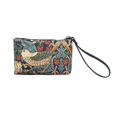 William Morris Strawberry Thief Blue - Wristlet