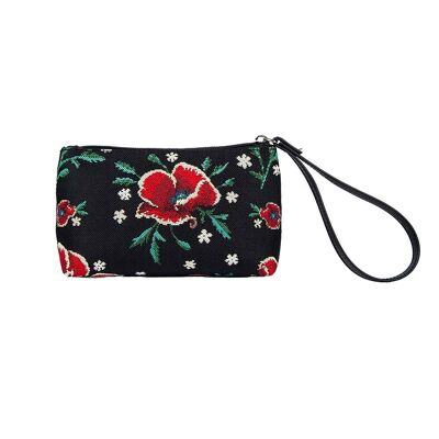 Frida Kahlo Poppy Black - Wristlet