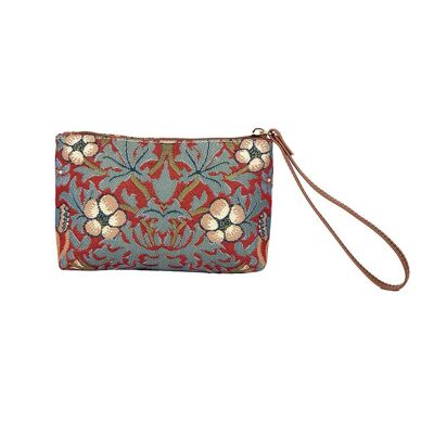 William Morris Strawberry Thief Red - Wristlet