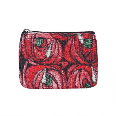 Mackintosh Rose and Tear Drop - Zip Coin Purse