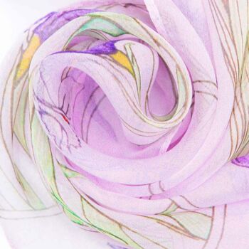 Iris - Foulard 100% Pure Soie 4