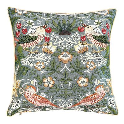 William Morris Strawberry Thief Grey - Fodera per cuscino a pannelli 45 cm * 45 cm