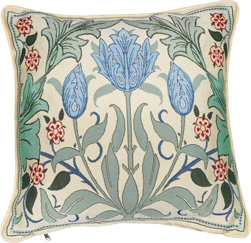 Blue Tulip - Panelled Cushion Cover 45cm*45cm