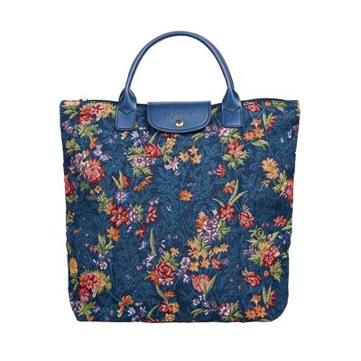 V&A Licensed Flower Meadow Blue – Faltbare Tasche