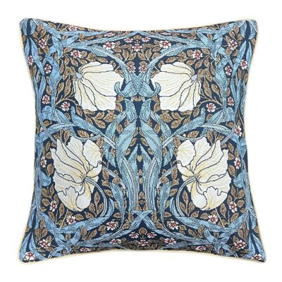 William Morris Pimpernel and Thyme Blue - Fodera per cuscino a pannelli 45 cm * 45 cm