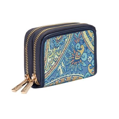 Paisley - Monedero con doble cremallera