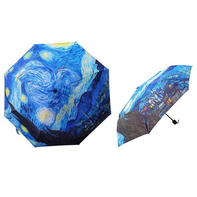 Notte stellata di Van Gogh - Ombrello pieghevole artistico