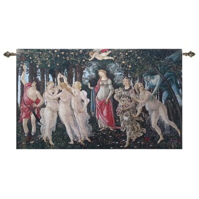 S Botticelli Primavera - Tenture murale 138cm x 120cm (120 tringle)