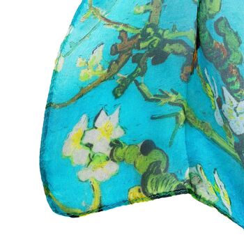 Fleur d'amandier Van Gogh - Foulard 100% pure soie 5