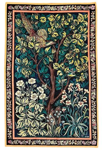 William Morris Le Coq et le Faisan - Tenture Murale 91cm x 139cm (70 tiges) 2