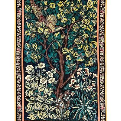 William Morris Il gallo e il fagiano - Da appendere alla parete 91 cm x 139 cm (70 aste)