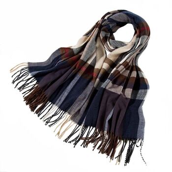 Grand Tartan à Carreaux - Foulard Châle 1