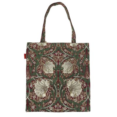 William Morris Pimpernel and Thyme Red - Flat Bag