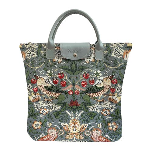 William Morris Strawberry Thief Grey - Foldaway Bag
