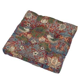 William Morris Strawberry Thief Rouge - Coussin d'appoint 1