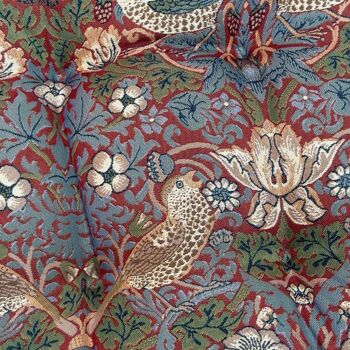 William Morris Strawberry Thief Rouge - Coussin d'appoint 5