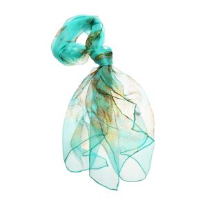 Aqua Butterfly - Foulard 100% Pure Soie