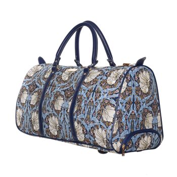 William Morris Pimpernel and Thyme Blue - Pull Holdall 4