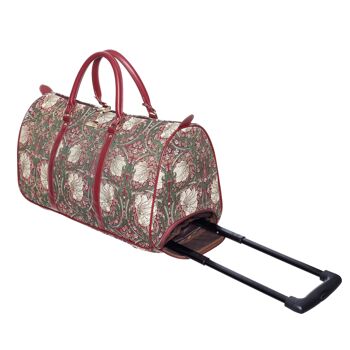 William Morris Pimpernel and Thyme Red - Pull Holdall 1