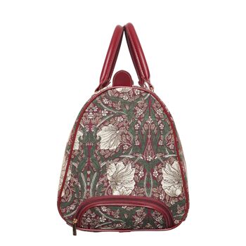 William Morris Pimpernel and Thyme Red - Pull Holdall 4