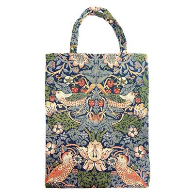 William Morris Strawberry Thief Azul - Bolsa ecológica