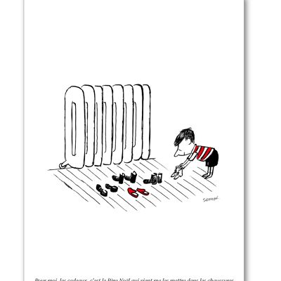 Double End Of Year Greeting Card Le Petit Nicolas© "The Radiator"